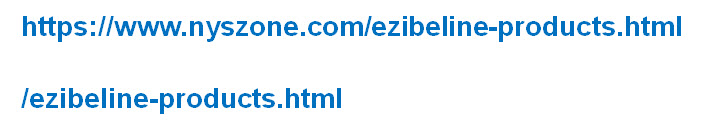 An example of the canonical URL