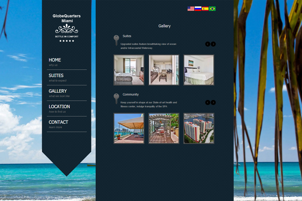 Travel/Hotel website sample